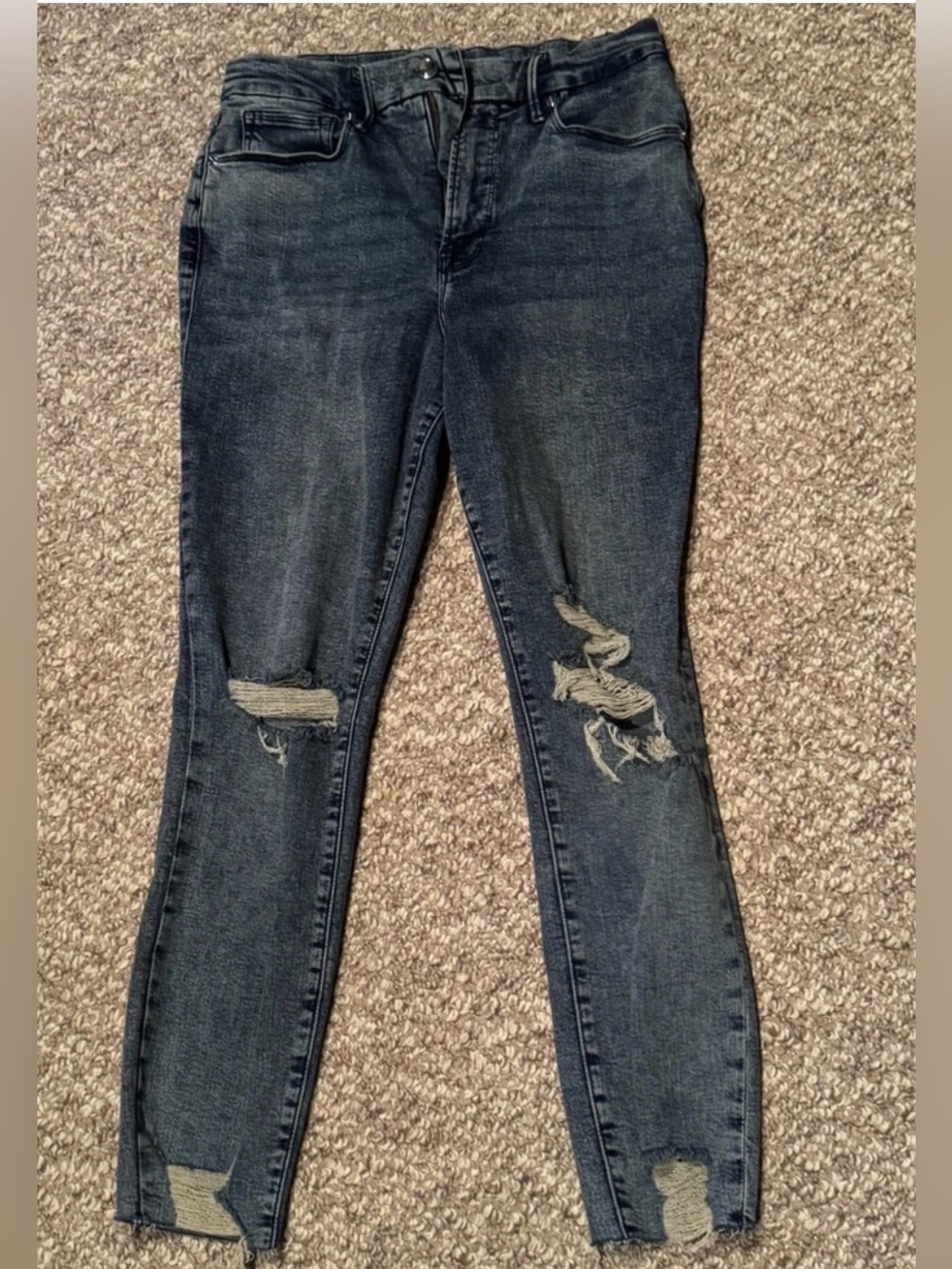 Good American Good Waist Crop Jeans